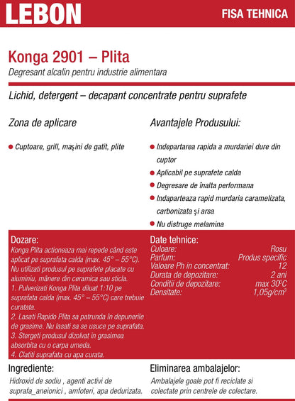 Degresant profesional pentru cuptoare și plite 5L