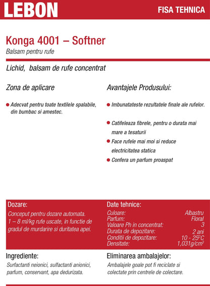 Balsam profesional pentru rufe 5L